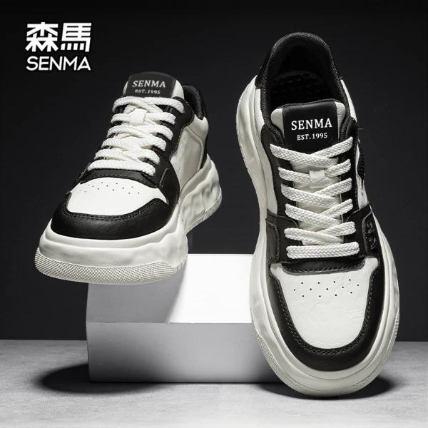 森马男鞋冬季男士休闲板鞋厚底百搭小白鞋男款时尚个性运动潮鞋男