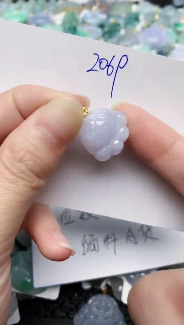 颈饰未镶嵌翡翠天然缅甸A货翡翠百元以上9元证书费自理
