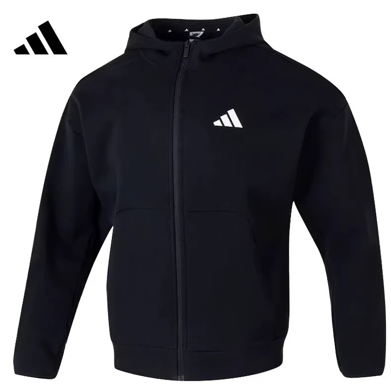 adidas阿迪达斯男子M FI SL FZ针织连帽外套JI8768