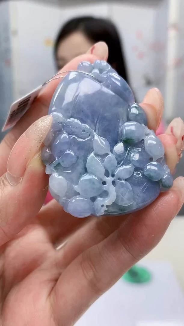 【闪购商品】定制翡翠未镶嵌4852MM-毛货挂件20