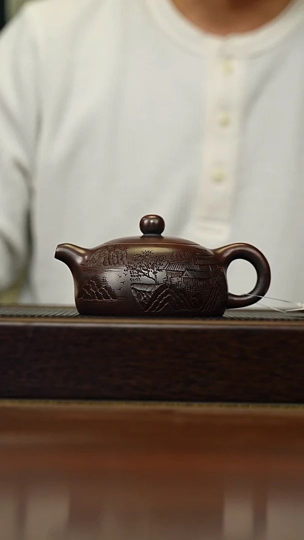 茶壶紫砂宜兴原矿 手工 紫砂壶容量260CC