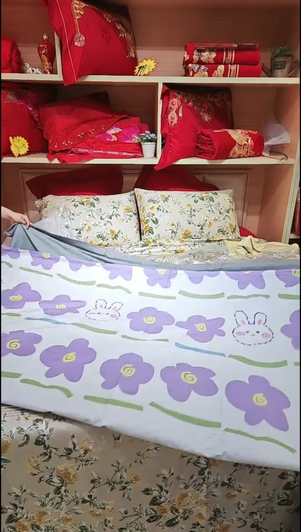 棉全棉被套2.0*2.3a版有脏，b版有小黑点