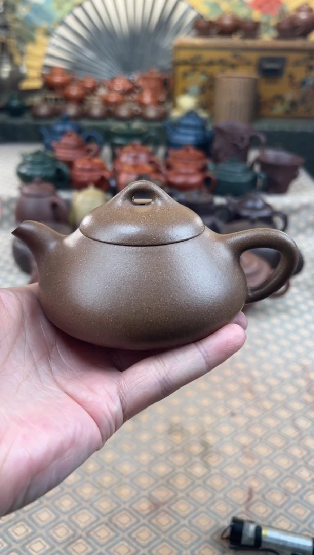 茶壶紫砂老段泥石瓢壶200CC