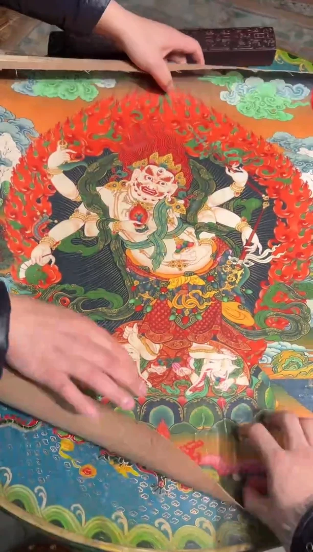 装裱画卷轴画奥奥的唐卡