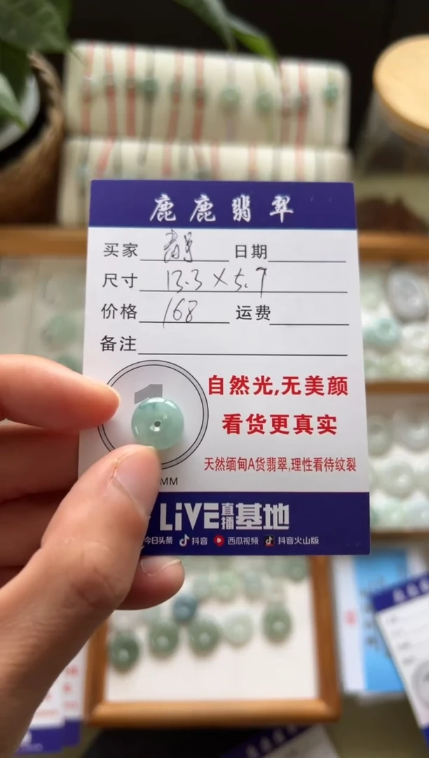 颈饰未镶嵌翡翠静****）平安扣