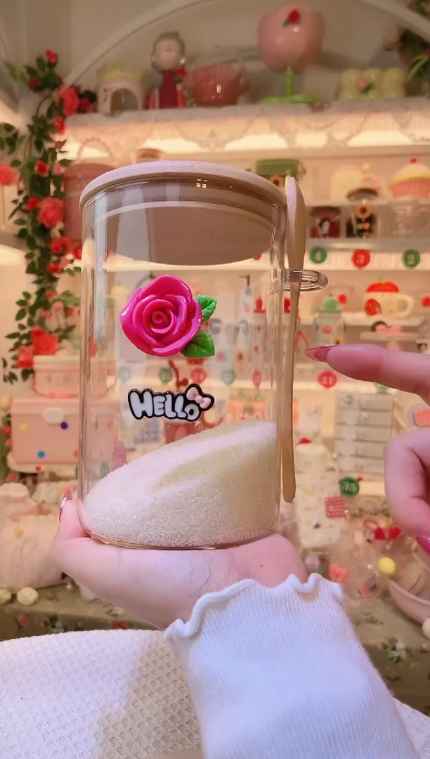 玫瑰花白糖罐——手工制作品质好！