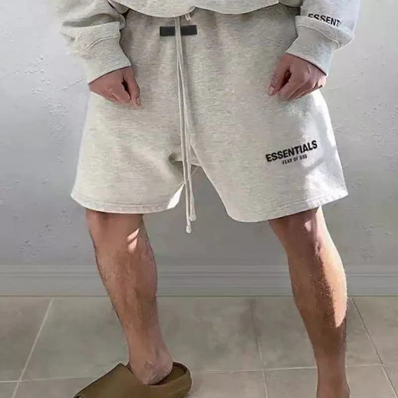 （拍一发二送帽子）SS21镭射反光标短裤潮流运动美式抽绳