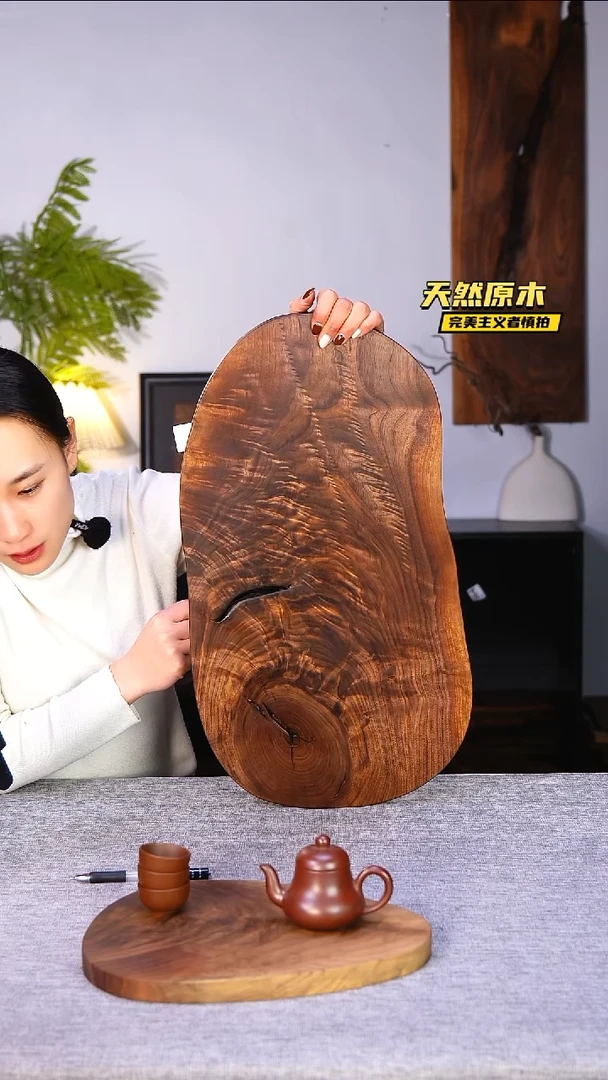 木北美黑胡桃原木.干裂疤结不属于商品质量问题完美主义者慎拍