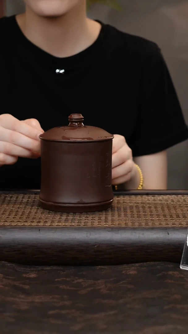 茶杯紫砂紫泥宁静