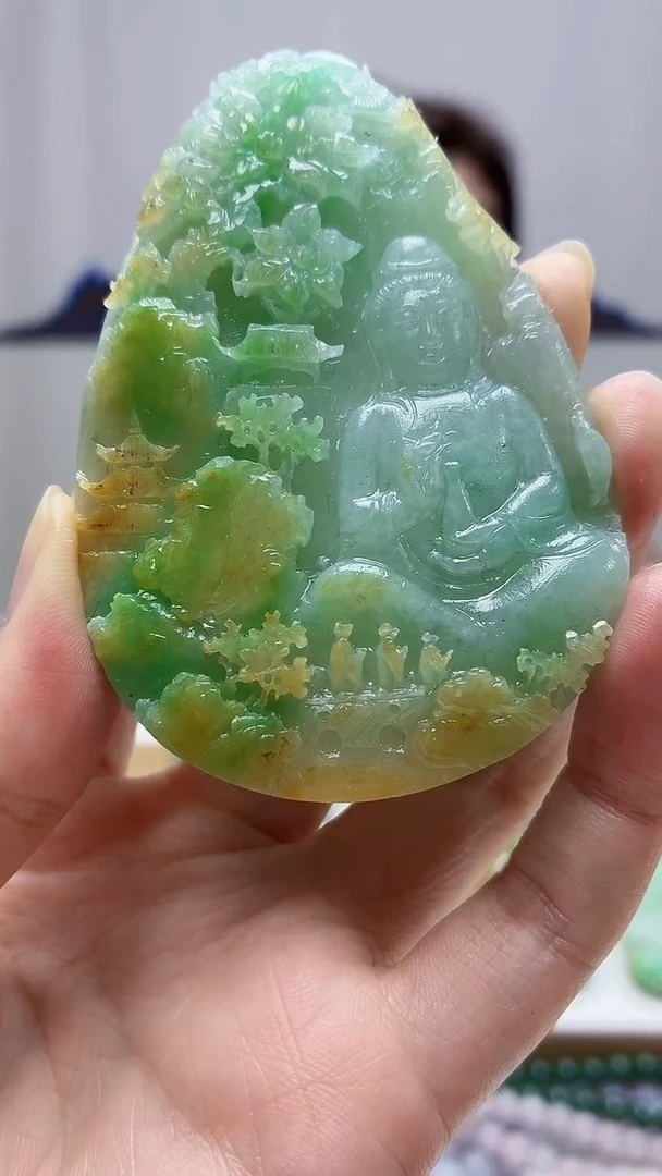 未镶嵌定制翡翠4829zm-毛货挂件人物44