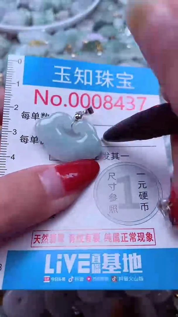 吊坠(不含链)未镶嵌翡翠8437