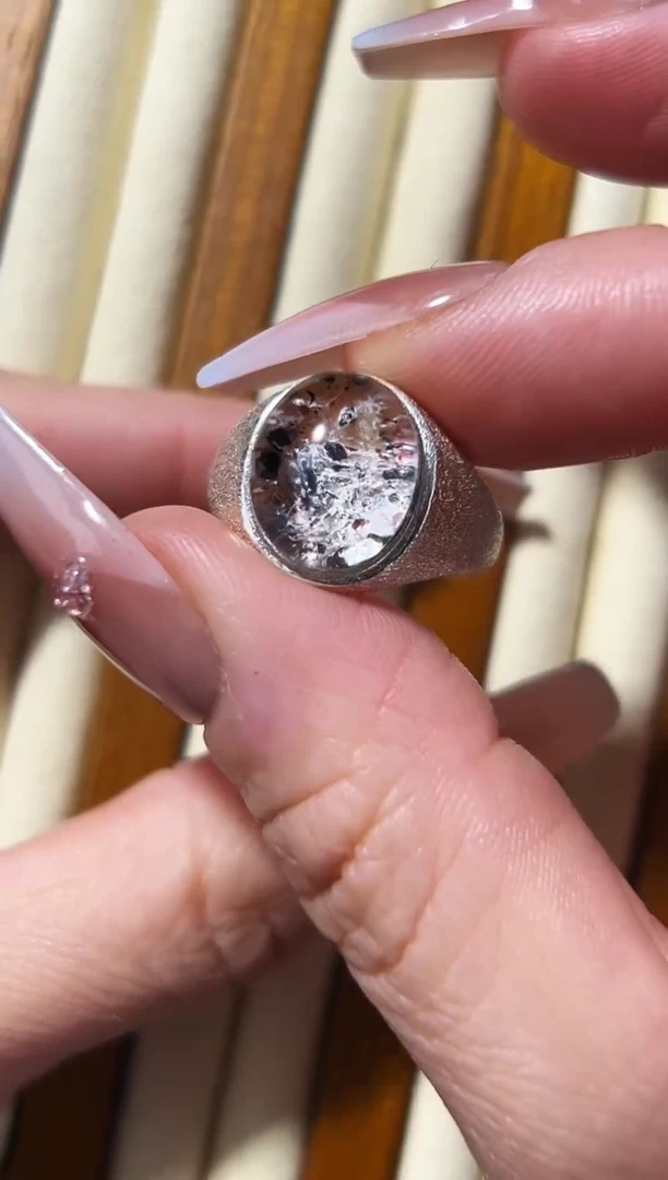 【闪购商品】水晶戒指银S925镶嵌发一（18）