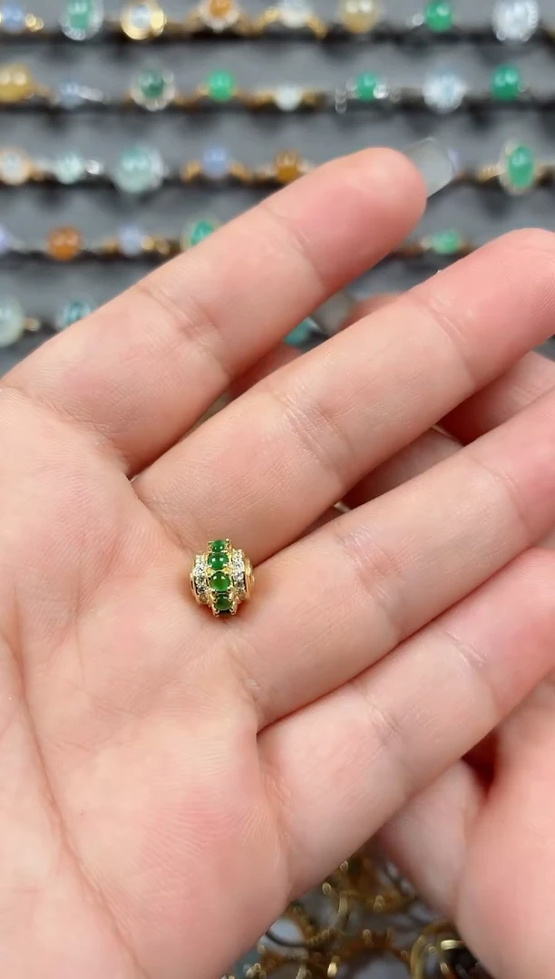 银S925镶嵌戒指翡翠.