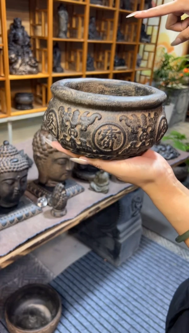 陶土【火山泥】金箍坛底座