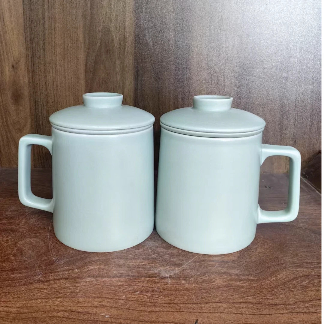 A290景德镇制陶瓷办公杯一对