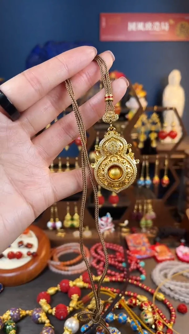 【闪购商品】葫芦珐琅景泰蓝吊坠