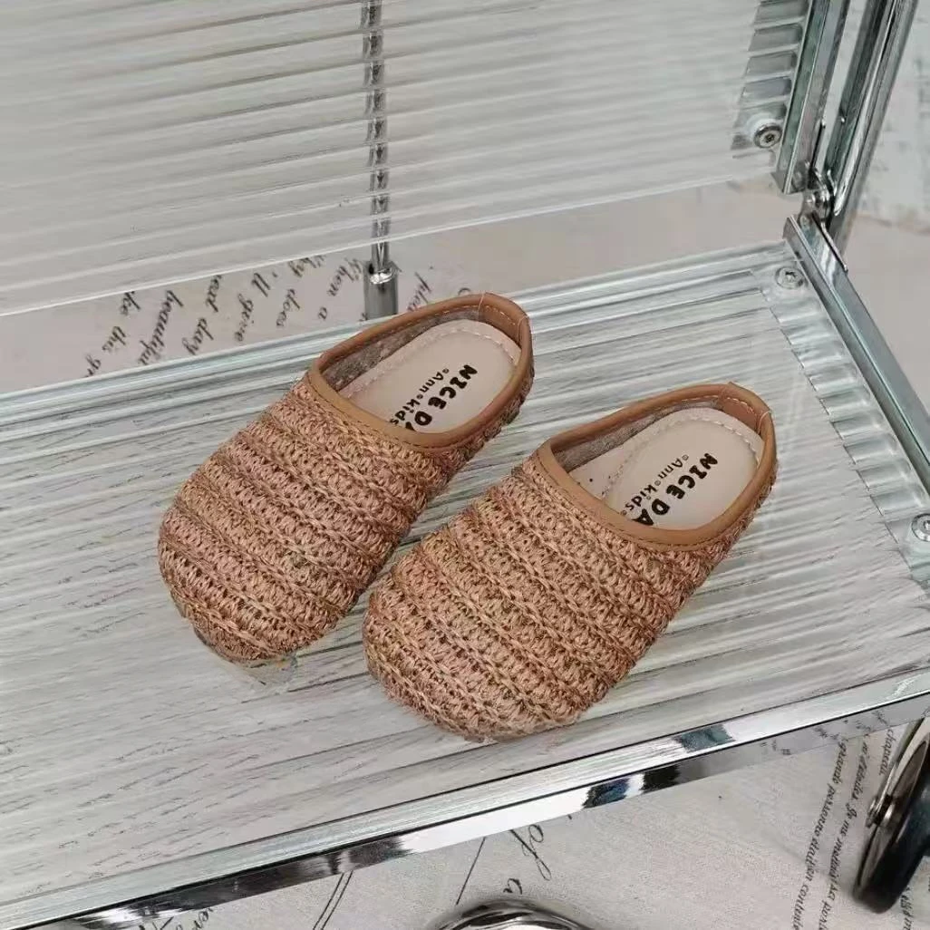 韩版儿童拖鞋2025夏季新款波西米亚勃肯半托单鞋女童透气时尚拖鞋