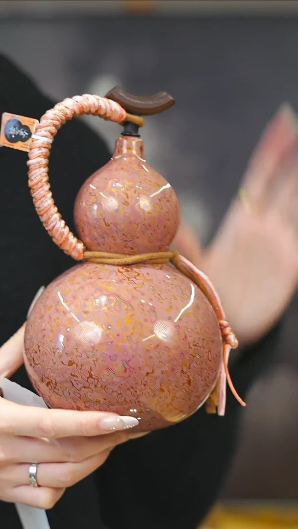 【闪购商品】XM155漆艺酒葫芦不包手串及旋转底座