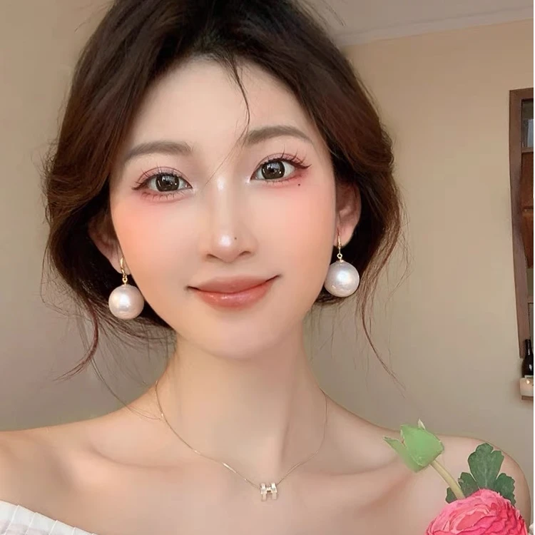 铜合金耳饰 施家/贝珠珍珠系列时尚简约气质珠珠饰品