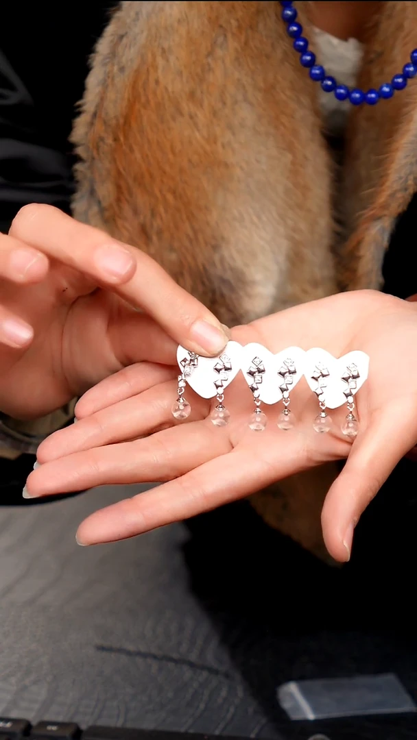 水晶摆件银S925镶嵌65