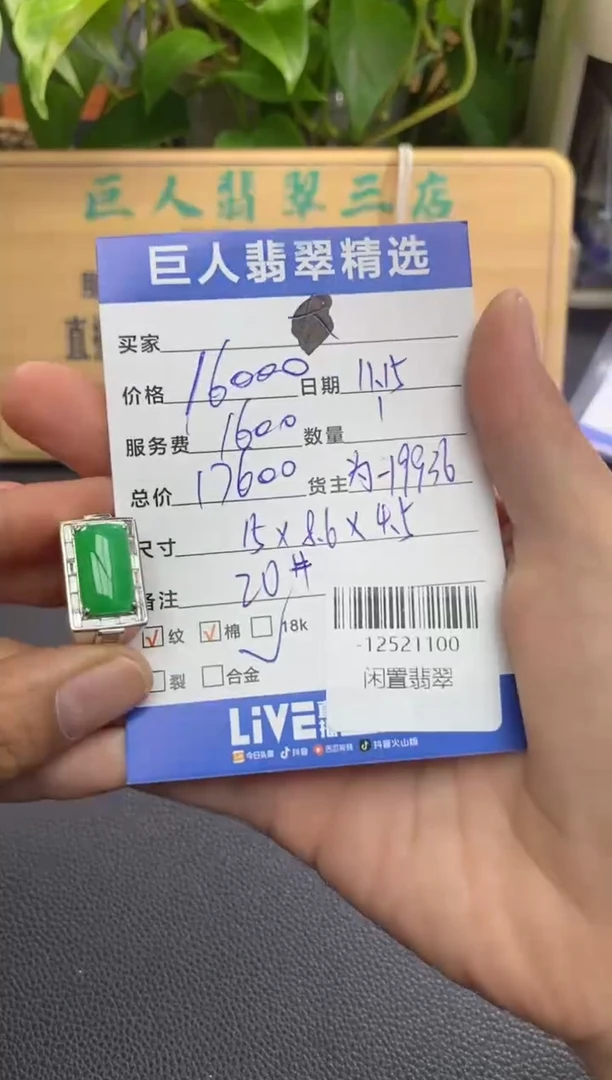 颈饰18K金镶嵌翡翠多人-12521100