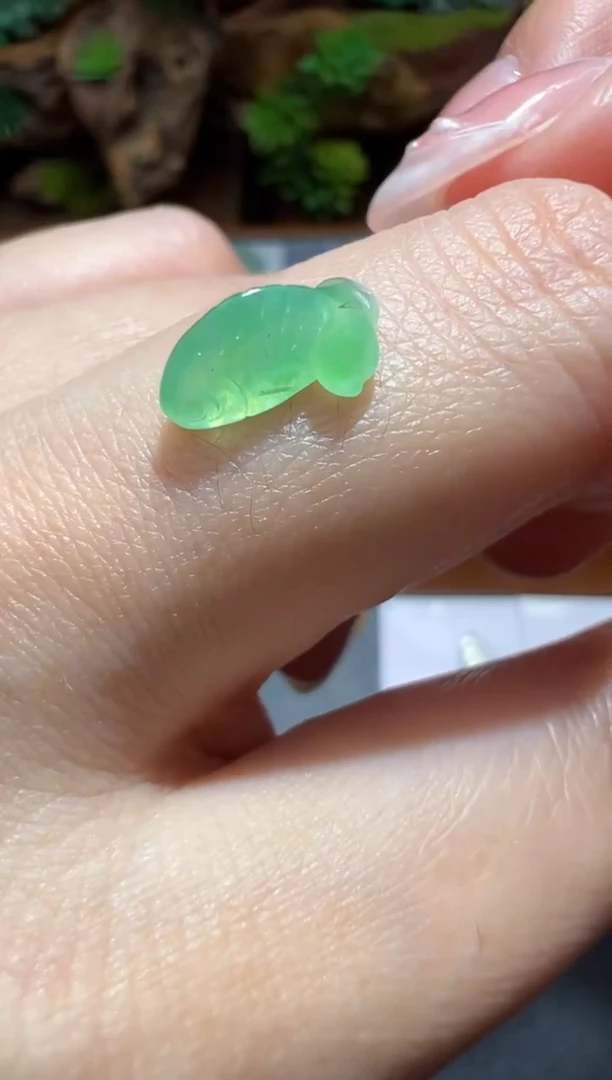 未镶嵌定制翡翠11*5.9*4.6鱼