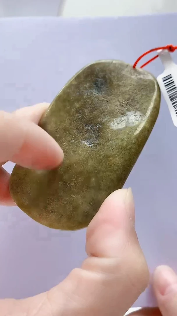 未镶嵌定制翡翠白***饭4812lr-毛货挂件