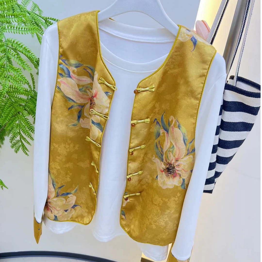 新中式国风马甲两件套（2515）