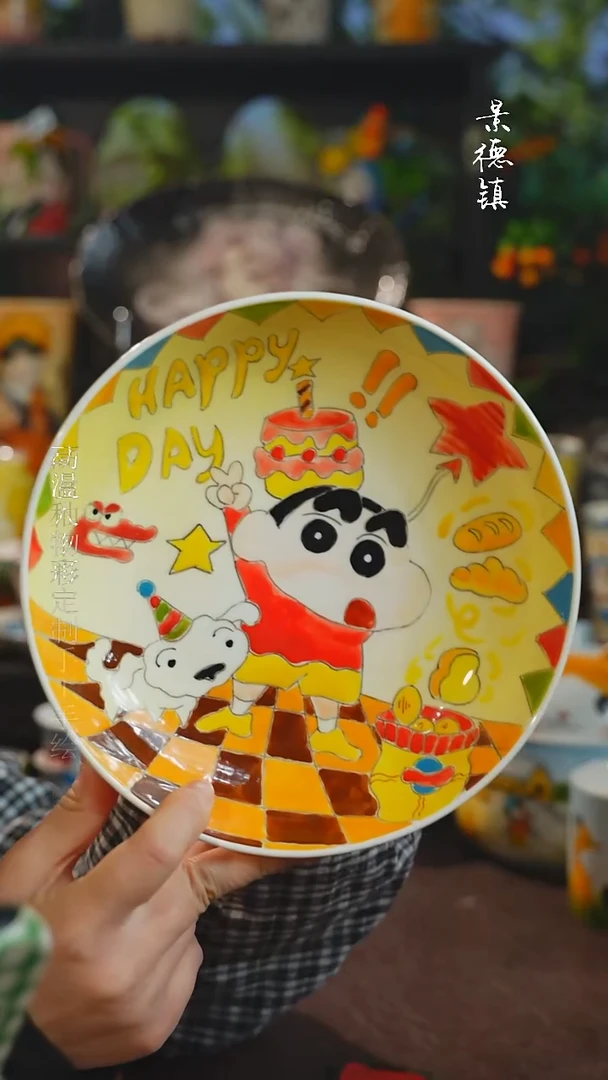 景德镇高温釉下彩纯手工手绘