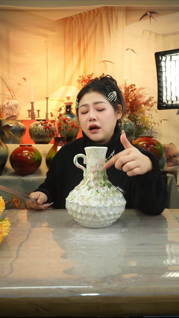 高25口7高温陶瓷花瓶