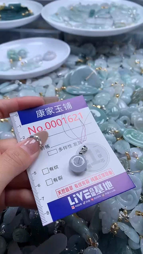 翡翠未镶嵌吊坠(不含链)1621