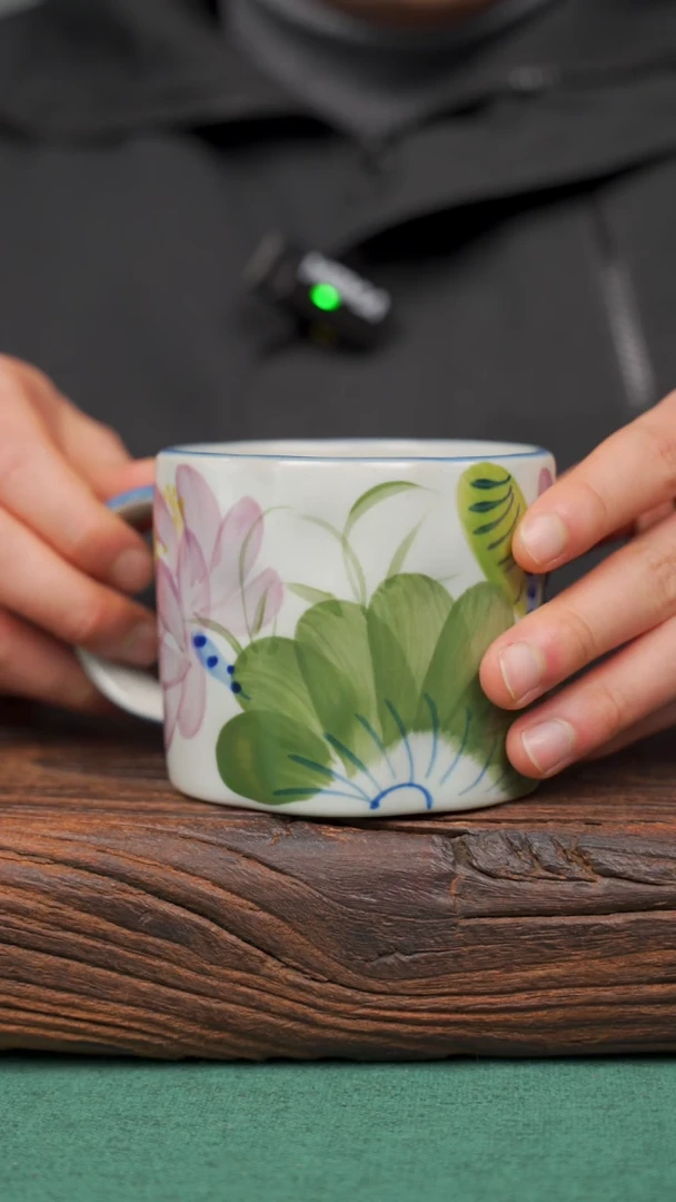 【闪购商品】瓷片70景德镇杯釉下手工手绘瓷器