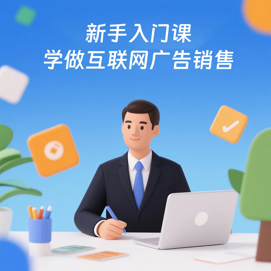 新手入门课学做互联网广告销售