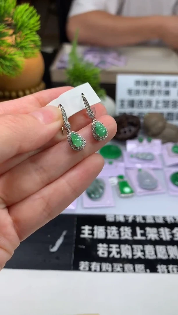 未镶嵌翡翠耳饰用****6---106216