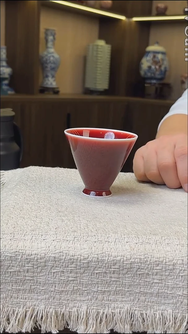 瓷片景德镇毛仔柴窑杯