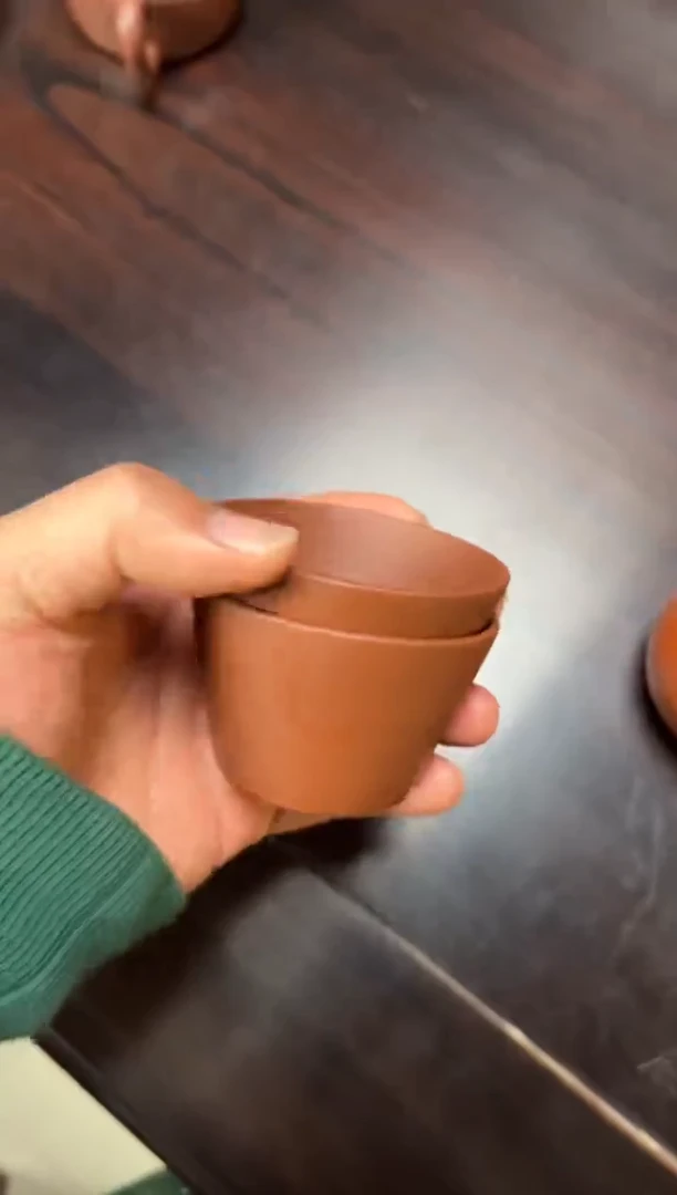 茶壶紫砂福利紫泥杯一套