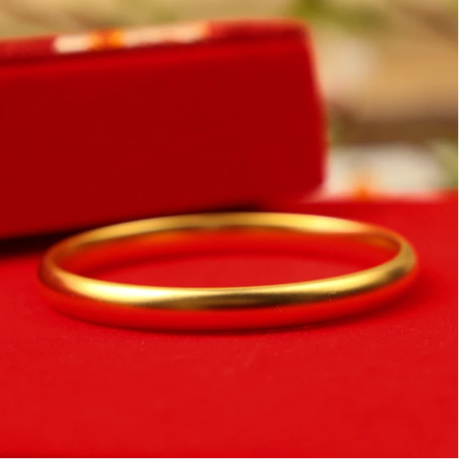 铜合金戒指 指环 古法传承 经典百搭亮光实心素圈   礼盒