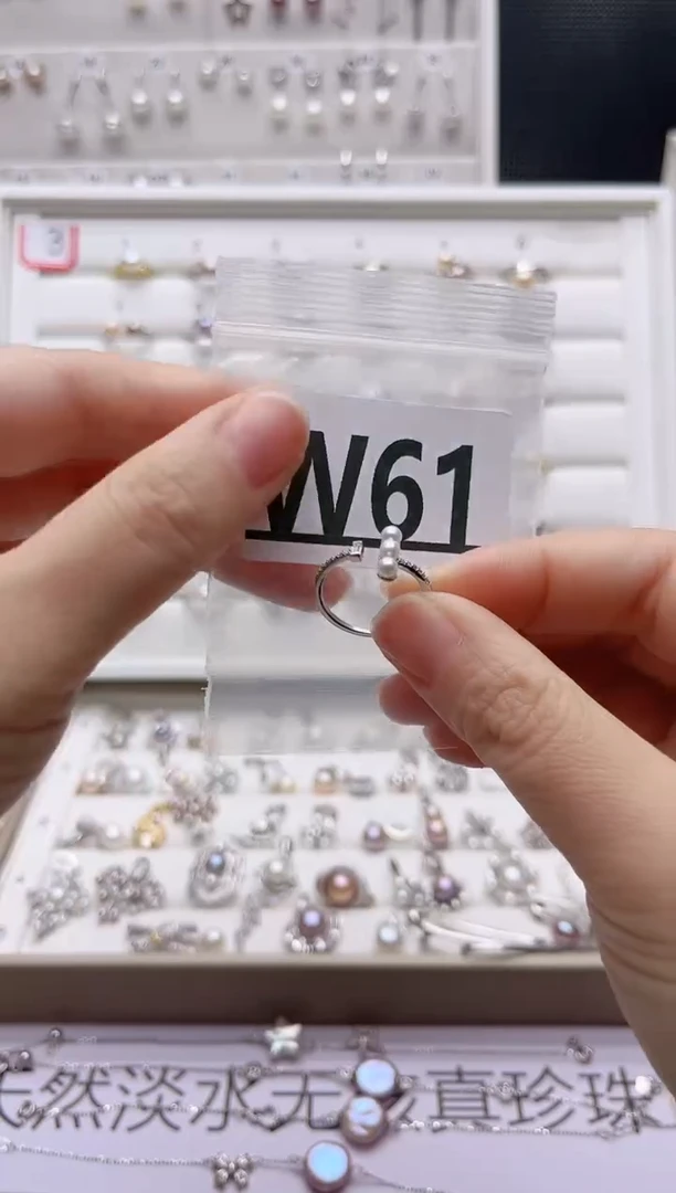 银S925镶嵌珠宝奇石淡水珍珠Q**iW61