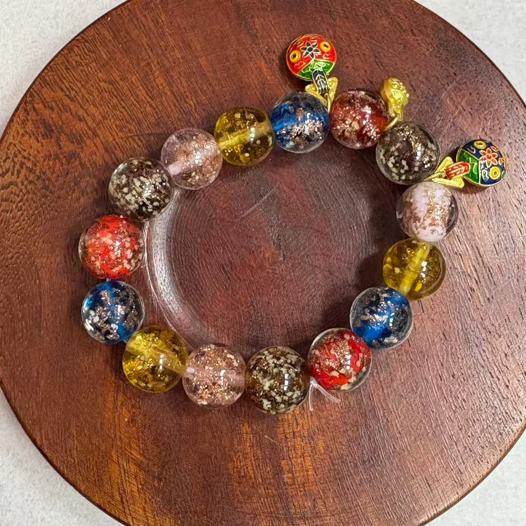 MTYC 097 多宝香灰琉璃单圈手串（无礼盒）