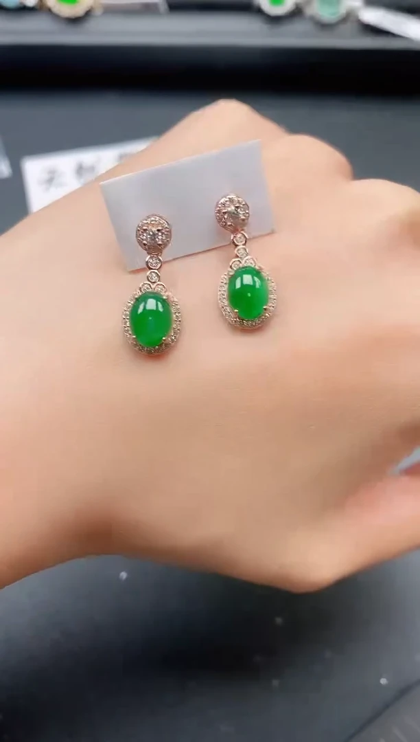 银S925镶嵌戒指翡翠11111111