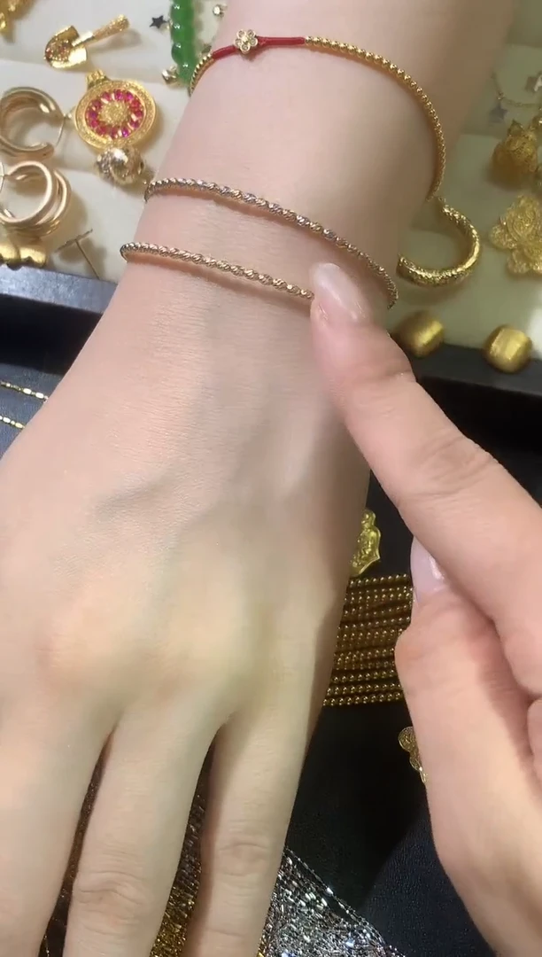 手镯18K金W23|多样性发货一件1180