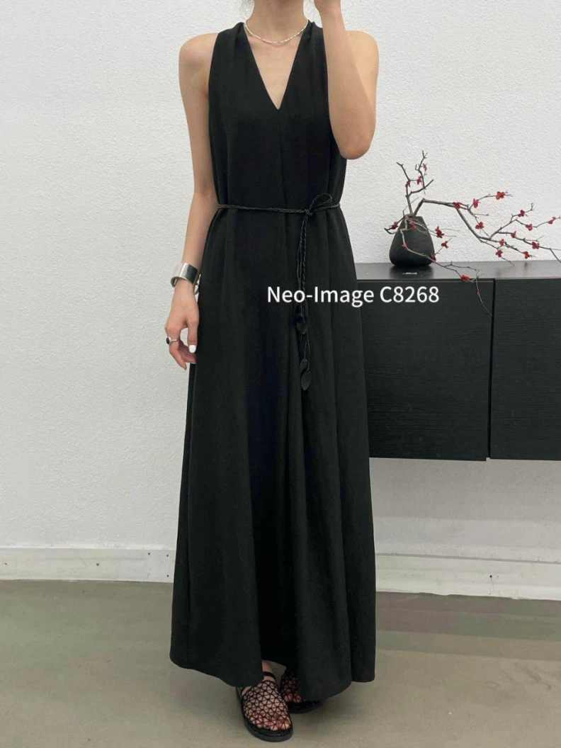 BELE ZAHNG 【赫本风】气质显瘦舒适长裙-1036