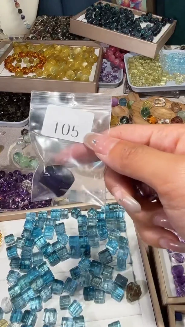 水晶手串未镶嵌塑**人T05紫水晶随行拍3