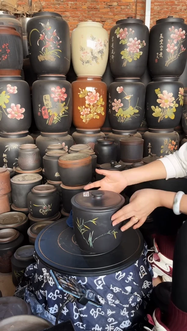 【闪购商品】壶瑕疵茶叶罐 小五饼彩填 427