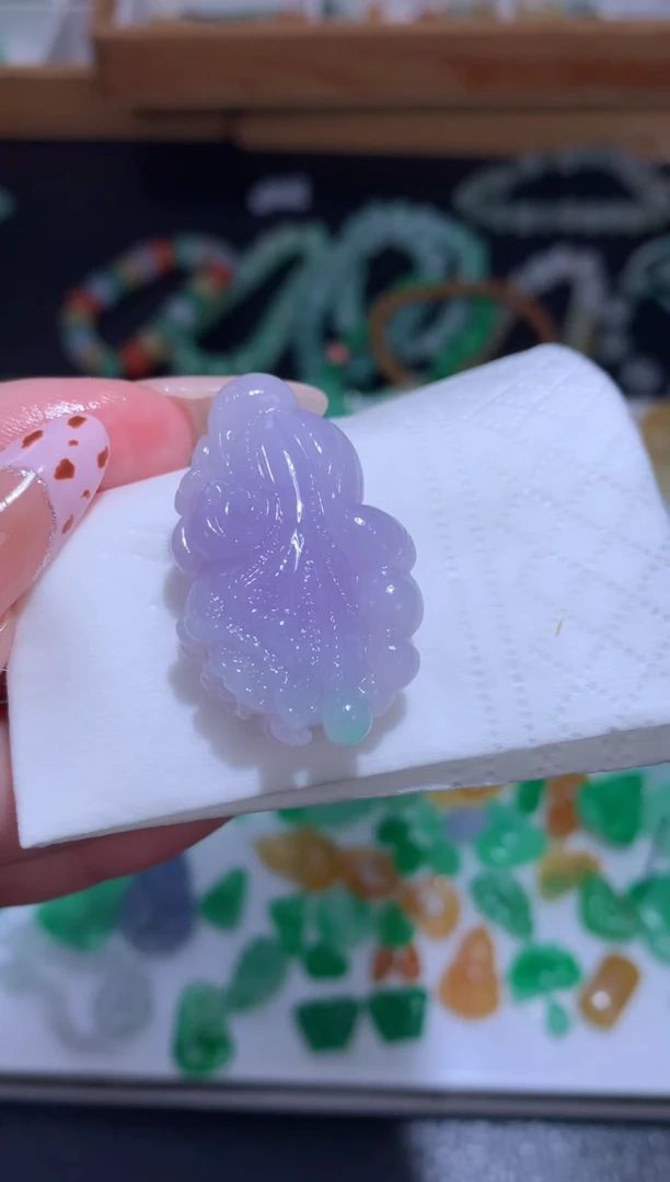 未镶嵌定制翡翠白菜