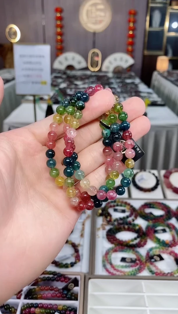 三圈手串6mm+未镶嵌碧玺（多样性发一条）xion