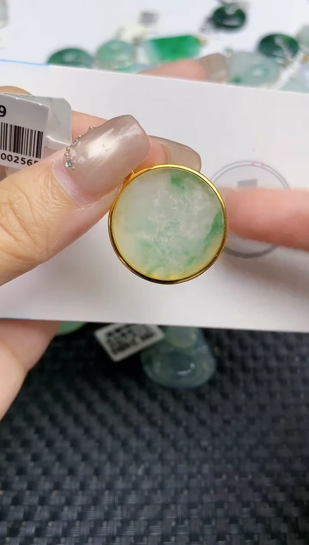 颈饰银S925镶嵌翡翠天然缅甸A货翡翠百元以上9元证书费自理