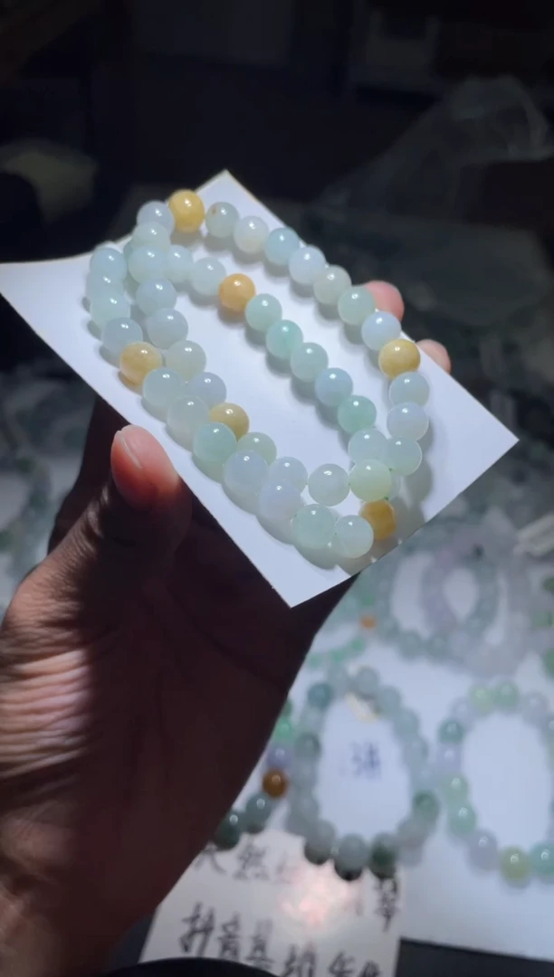 未镶嵌手链翡翠翡翠手串多样性发货发其一