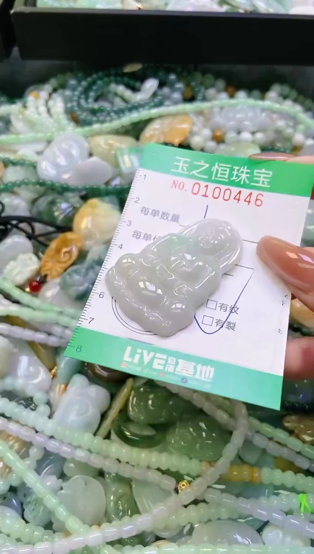 翡翠未镶嵌颈饰闪购0100446