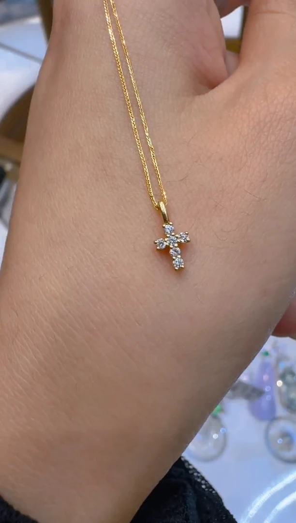 套链18K金镶嵌钻石多样性团购发一件